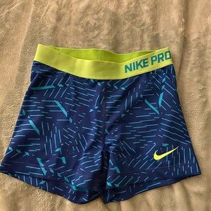 Nike pro spandex shorts